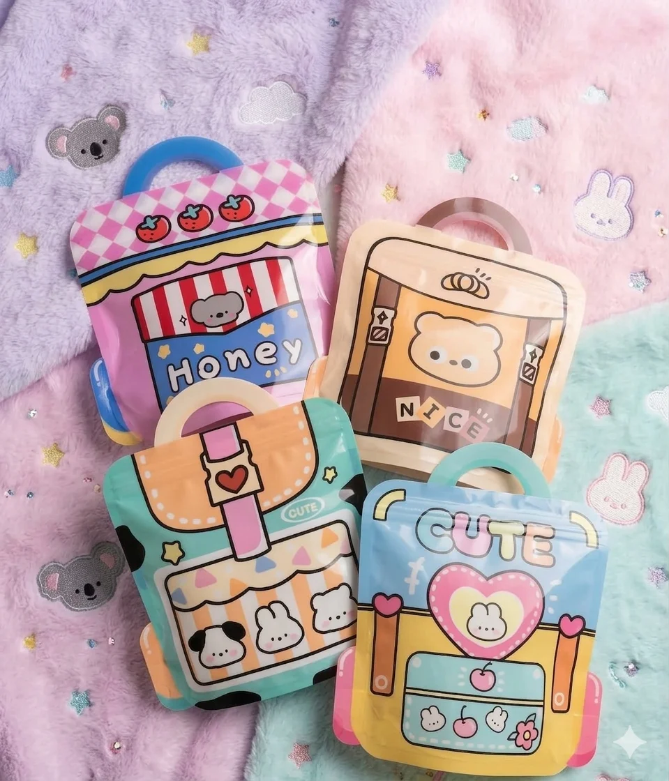 Handbag Shape Ziplock Plastic Gift Bags