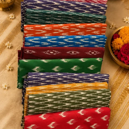 Authentic Pochampally Ikat Handloom Cotton Fabric