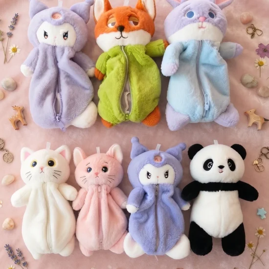 Cuddly Critter Pencil Pouches