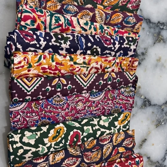 Kalamkari Indigo Blouse Piece 2