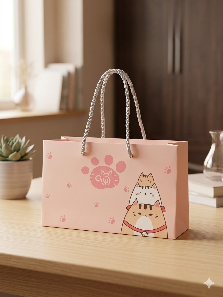 Pink Paper Gift Bag