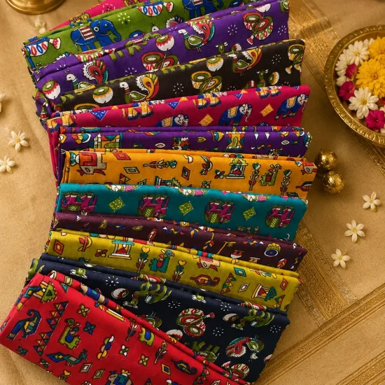 Premium Kalamkari Printed Cotton Fabric