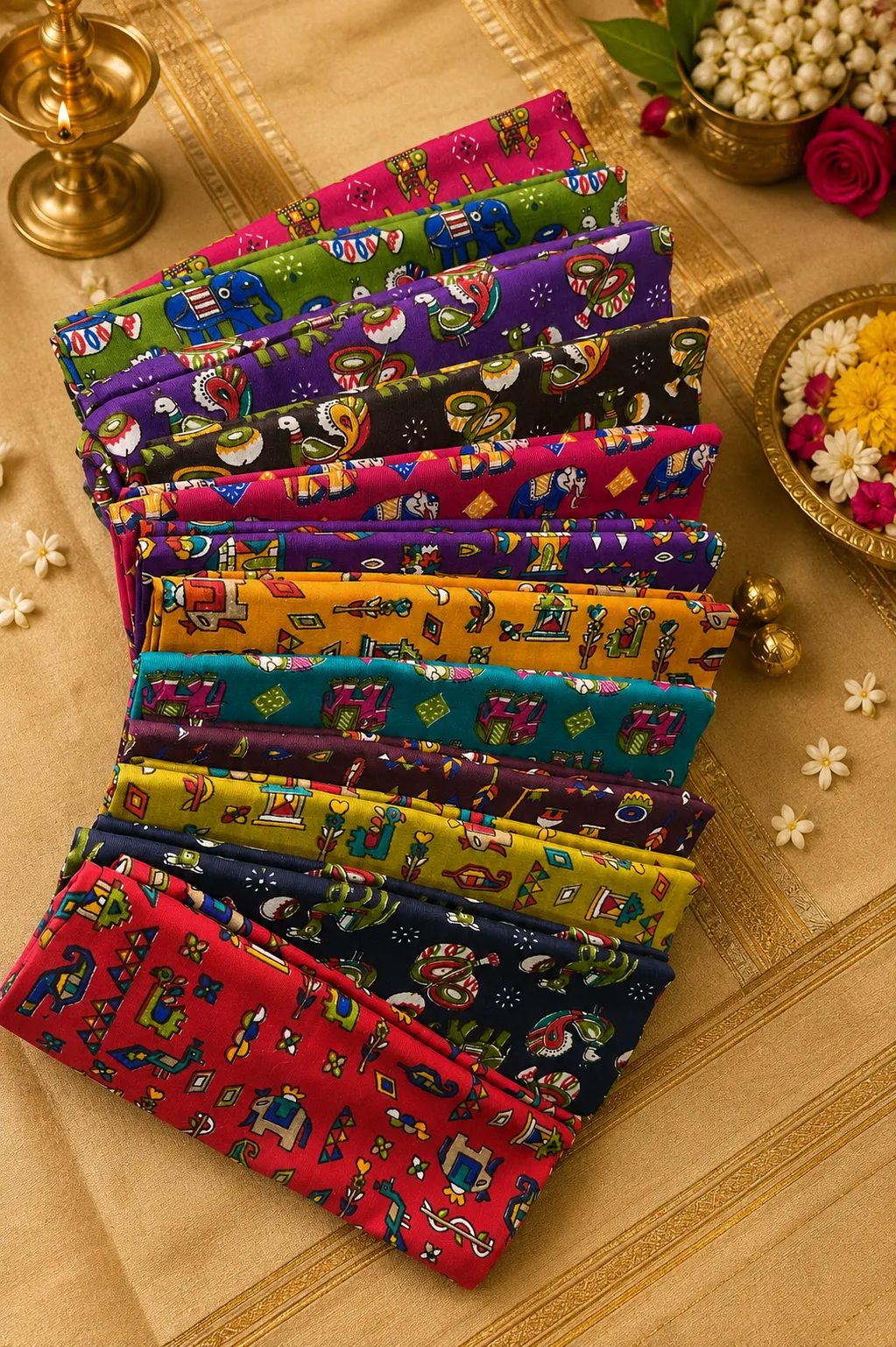 Premium Kalamkari Printed Cotton Fabric