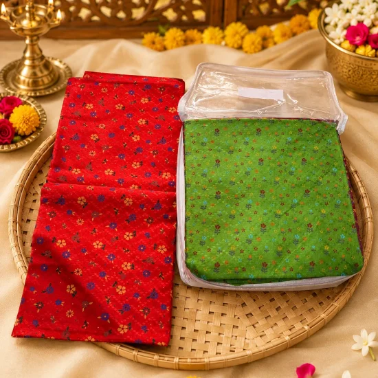 Printed Cotton Blouse Fabric 1 Meter Cut