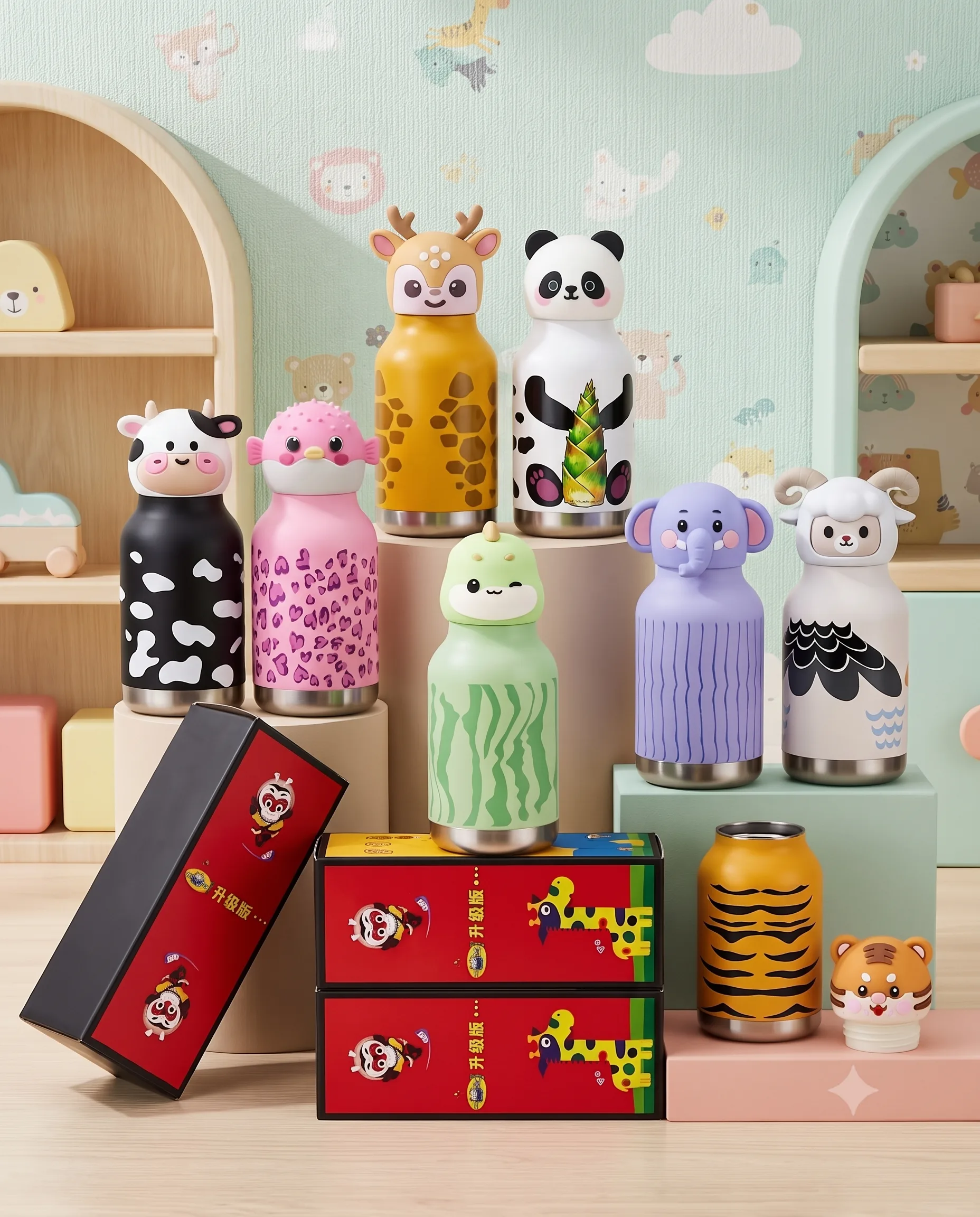 Animal Themed Steel Bottles